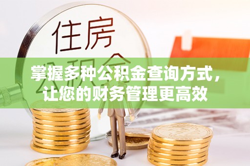 梅列掌握多种公积金查询方式，让您的财务管理更高效