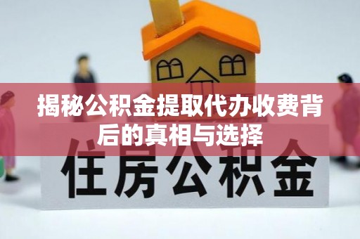梅列揭秘公积金提取代办收费背后的真相与选择