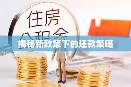 梅列揭秘新政策下的还款策略