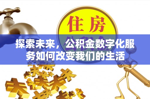 梅列探索未来，公积金数字化服务如何改变我们的生活