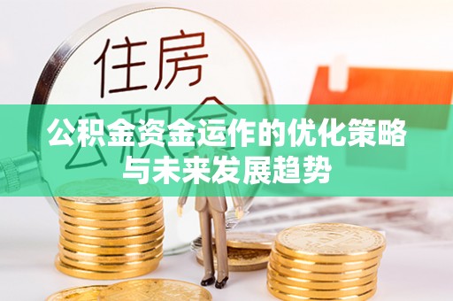 梅列公积金资金运作的优化策略与未来发展趋势
