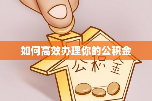 梅列如何高效办理你的公积金