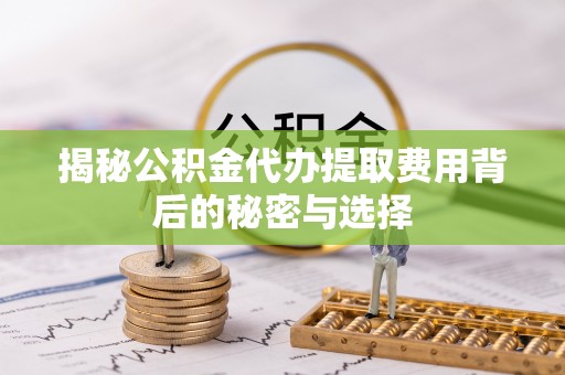 梅列揭秘公积金代办提取费用背后的秘密与选择
