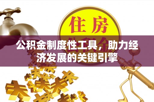 梅列公积金制度性工具，助力经济发展的关键引擎
