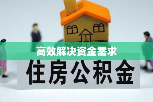 梅列高效解决资金需求