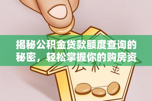 梅列揭秘公积金贷款额度查询的秘密，轻松掌握你的购房资金