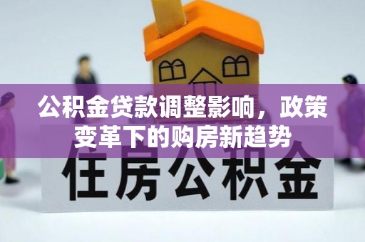 梅列公积金贷款调整影响，政策变革下的购房新趋势