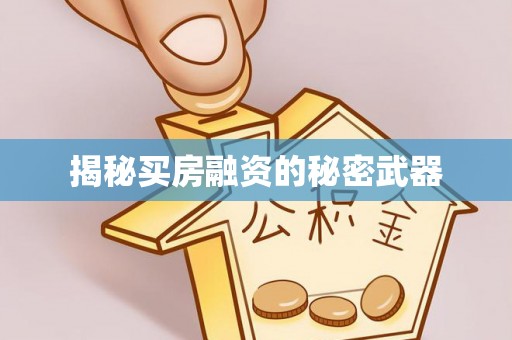 梅列揭秘买房融资的秘密武器