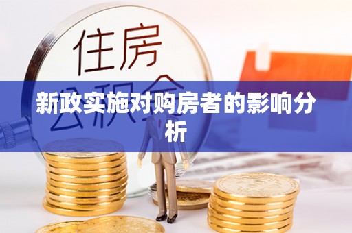 梅列新政实施对购房者的影响分析