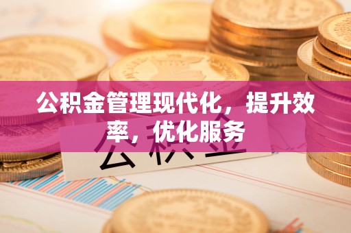 梅列公积金管理现代化，提升效率，优化服务