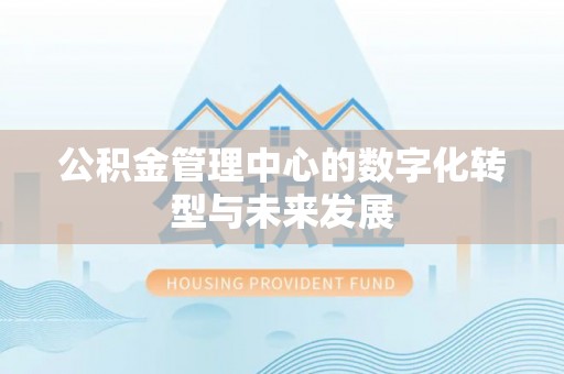 梅列公积金管理中心的数字化转型与未来发展