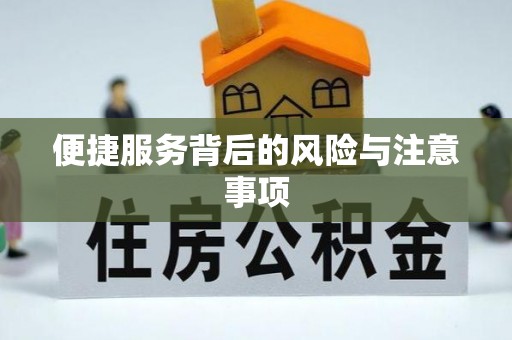 梅列便捷服务背后的风险与注意事项