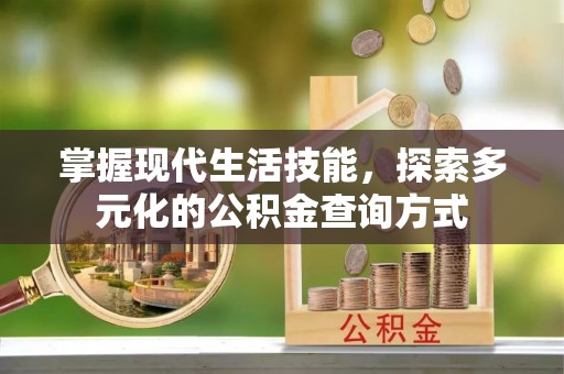 梅列掌握现代生活技能，探索多元化的公积金查询方式